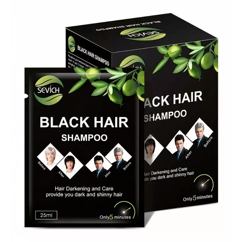 BlackHair® - Shampoo Pinta Canas Negro