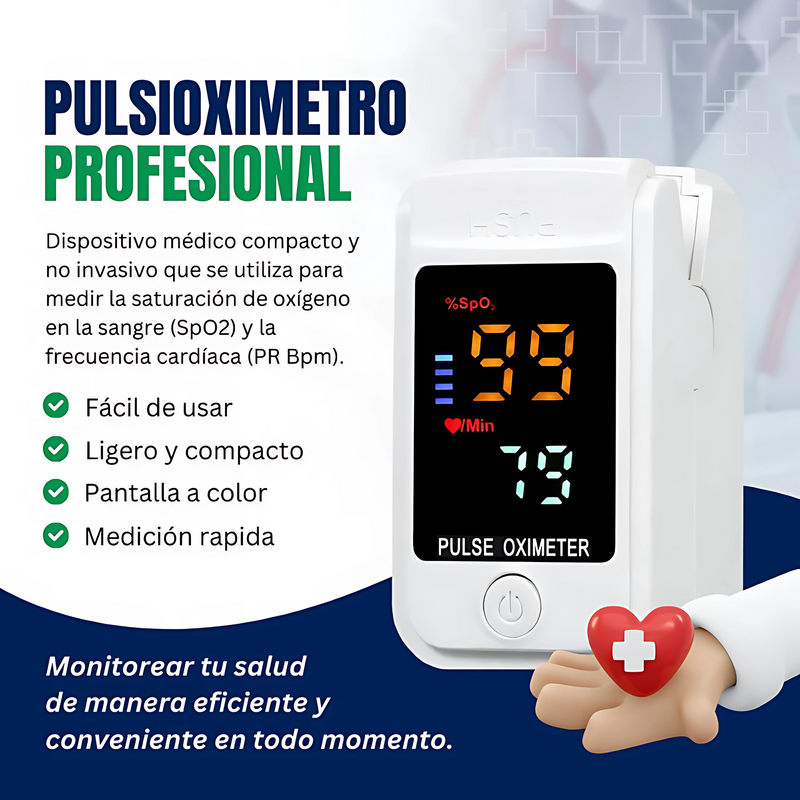 GlucoMax® - Oxímetro Medida Láser (99% de precisión)