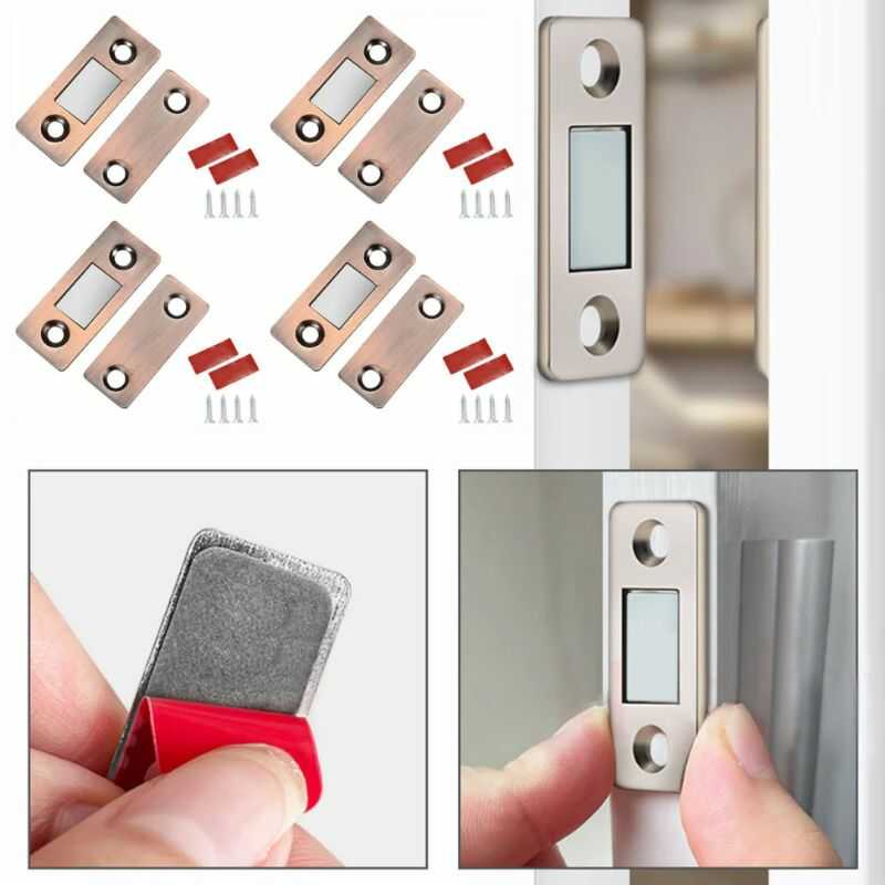 Kit De Retén Magneticos Para Puerta (8 Unidades)