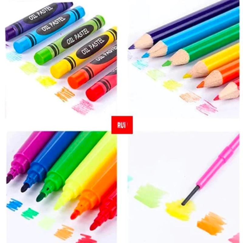 Art Set 208® - Juego de arte para desarrollo creativo y motríz