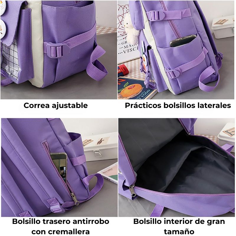 CuteCarry Mochilas infantil (5 Piezas)