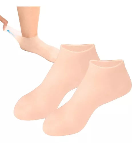 Calcetines Silicona Hidratante Exfoliante Reusables - PAGA 1 LLEVA 2