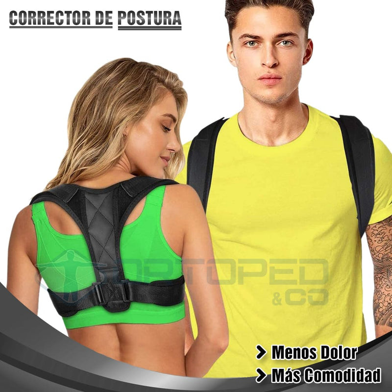 PosturaFlex® Corrector de Postura Unisex | Alivio de dolor de espalda, cuello y clavícula (Compra 1 y obtén 1 GRATIS!)