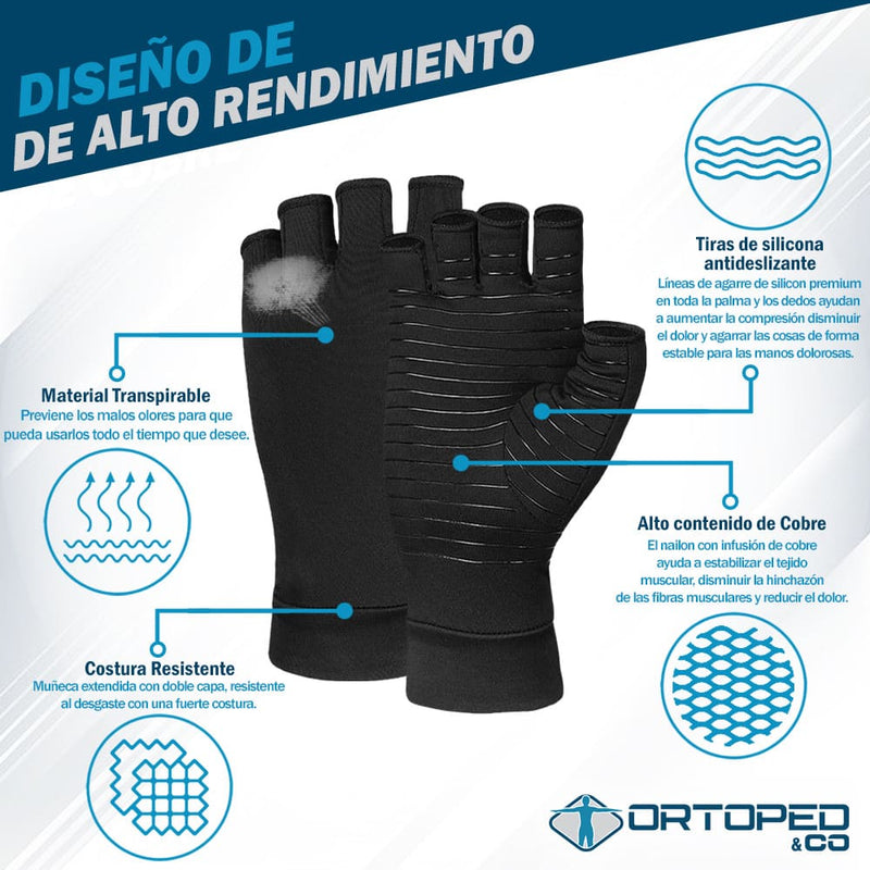 Guantes de Compresión de Cobre para Artritis [PAGA 1 Lleva 2]