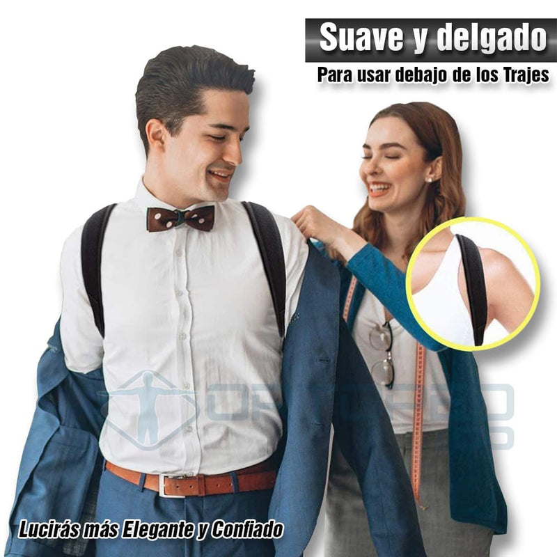 Corrector de Postura Unisex FlexEasy® | Alivio de dolor de espalda, cuello y clavícula (Compra 1 y obtén 1 GRATIS!)