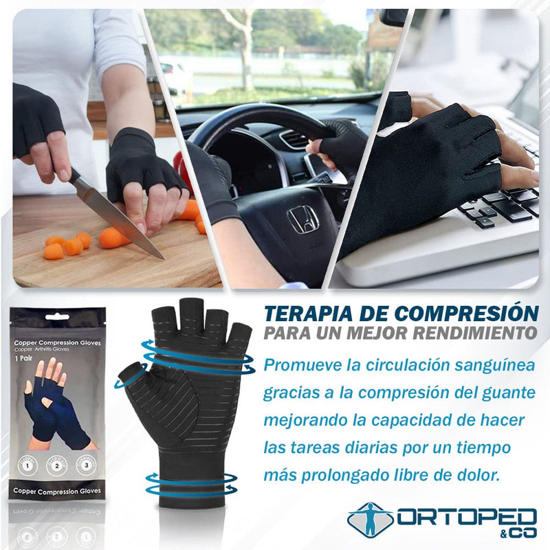 Guantes de Compresión de Cobre para Artritis [PAGA 1 Lleva 2]