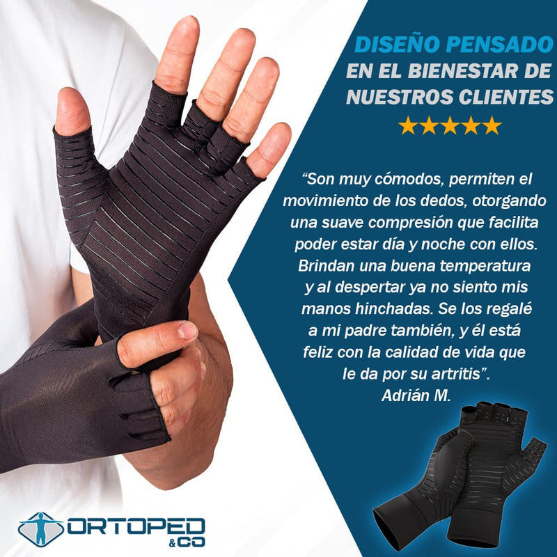 Guantes de Compresión de Cobre para Artritis [PAGA 1 Lleva 2]