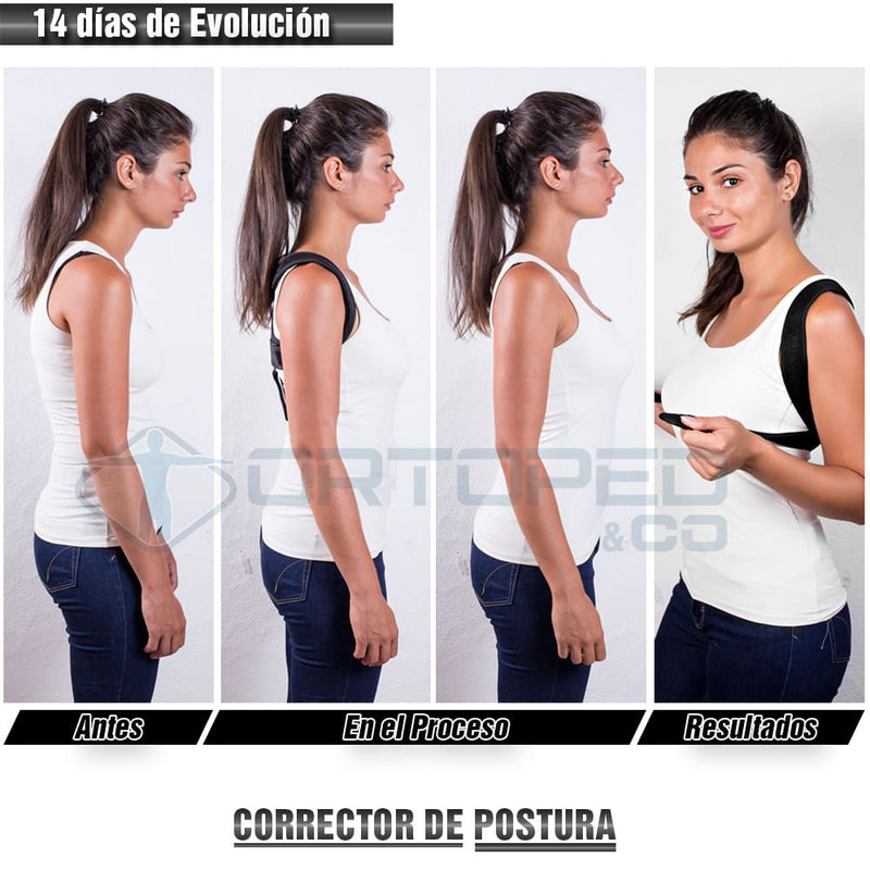 Corrector de Postura Unisex FlexEasy® | Alivio de dolor de espalda, cuello y clavícula (Compra 1 y obtén 1 GRATIS!)