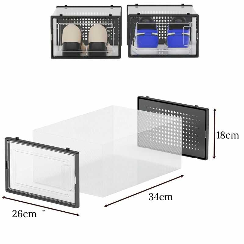 (6 Cajas) ORGANIZADOR APILABLE PARA ZAPATOS